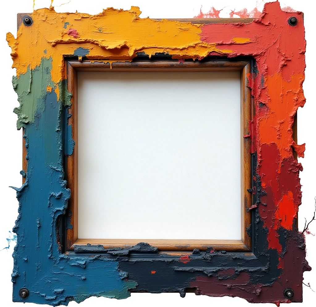 Colorful Painted Frame